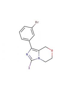 Astatech 1-(3-BROMOPHENYL)-3-IODO-5,6-DIHYDRO-8H-IMIDAZO[5,1-C][1,4]OXAZINE; 0.25G; Purity 95%; MDL-MFCD30531010